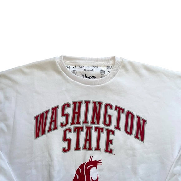 washington state university wsu cougars oversized crewneck sweatshirt sweater - Picture 3 of 8